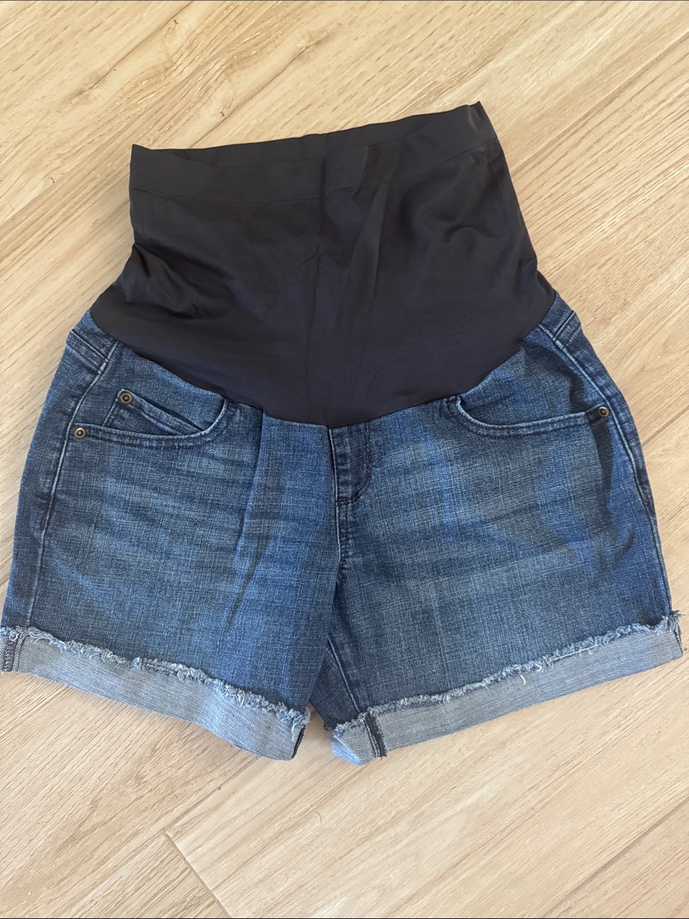 Sonoma Maternity Denim Shorts with Stretch Waistband